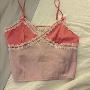 Urban Outfitters Pink Lace Camisole